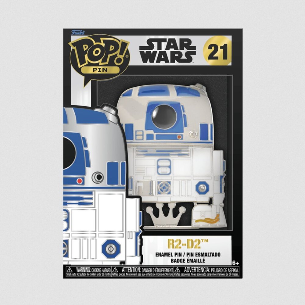 Star Wars Funko POP PIN 21 R2-D2 DROID Collectible Enamel Pin Removable Stand